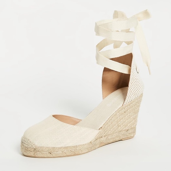 Soludos Shoes - Soludos Tall Wedge in Blush Revolve 8.5 lace up platform  Espadrille Shoes